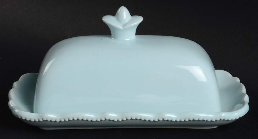 NMH8 Aqua 1/4 Lb Covered Butter by Nicole Miller Home-1