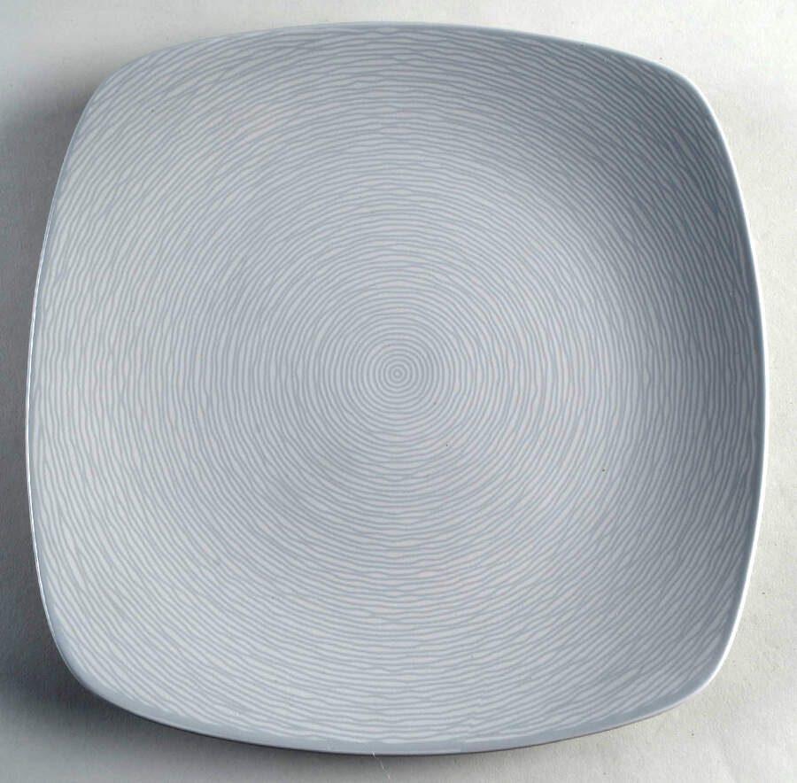GoG Swirl (Grey on Grey) 11" Square Serving Platter by Noritake-1