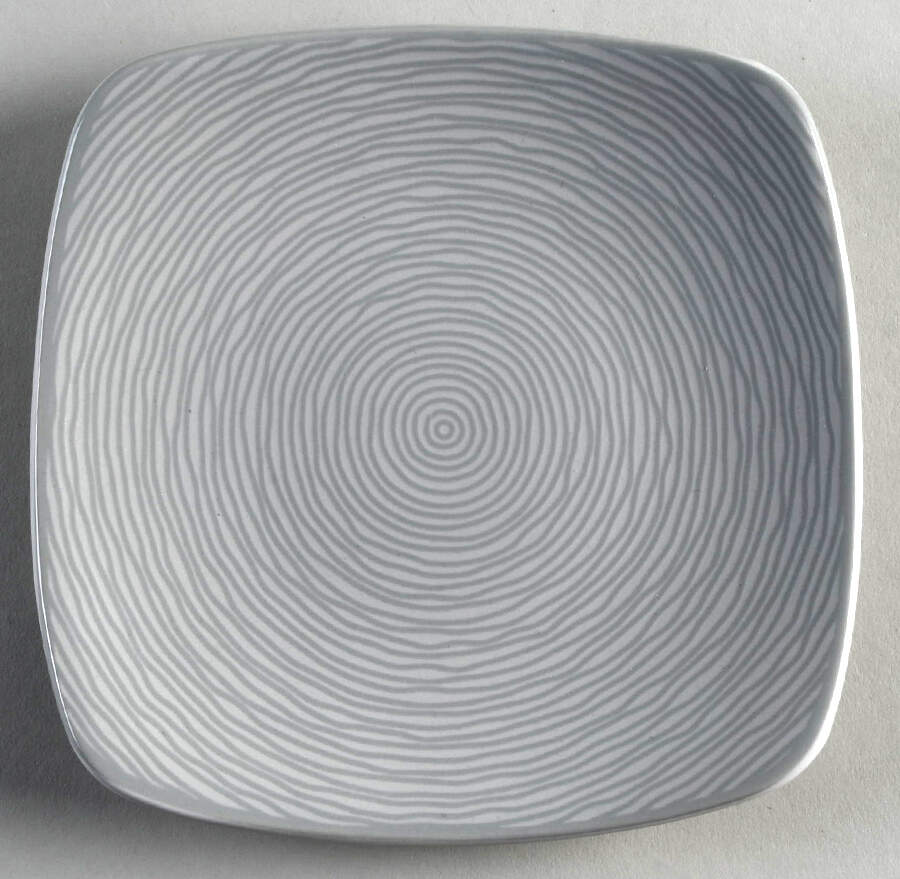 GoG Swirl (Grey on Grey) Square Appetizer Plate by Noritake-1