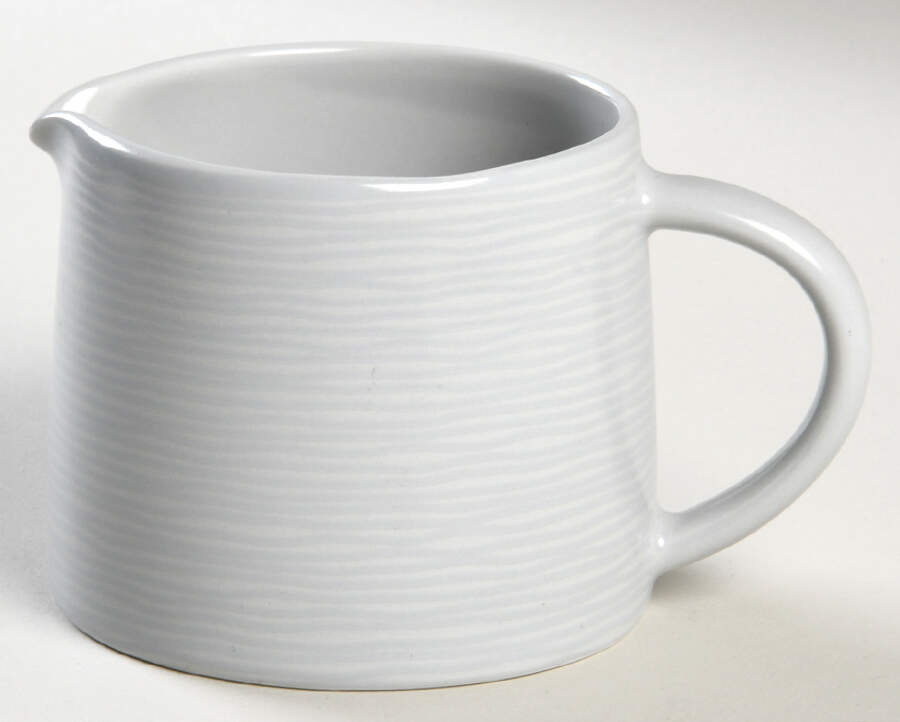 GoG Swirl (Grey on Grey) Creamer by Noritake-1