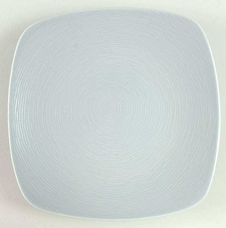 GoG Swirl (Grey on Grey) Square Salad/Dessert Plate by Noritake-1