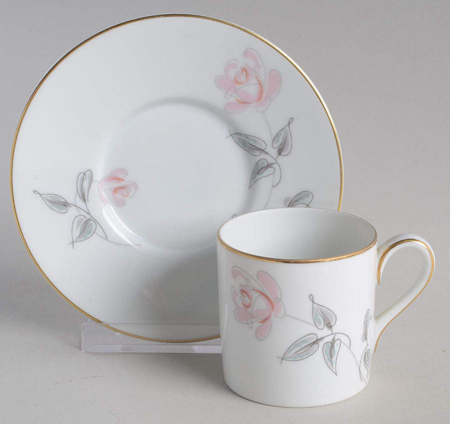 N3714 Flat Demitasse Cup & Saucer Set by Noritake-1