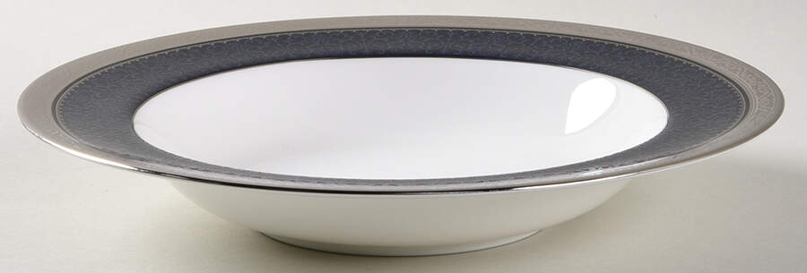 Odessa Cobalt Platinum Rim Soup Bowl by Noritake-1