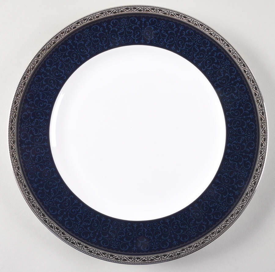 Odessa Cobalt Platinum Dinner Plate by Noritake-1