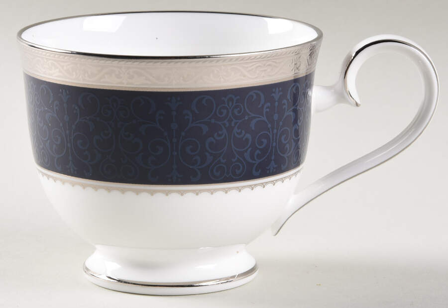 Odessa Cobalt Platinum Footed Cup by Noritake-1