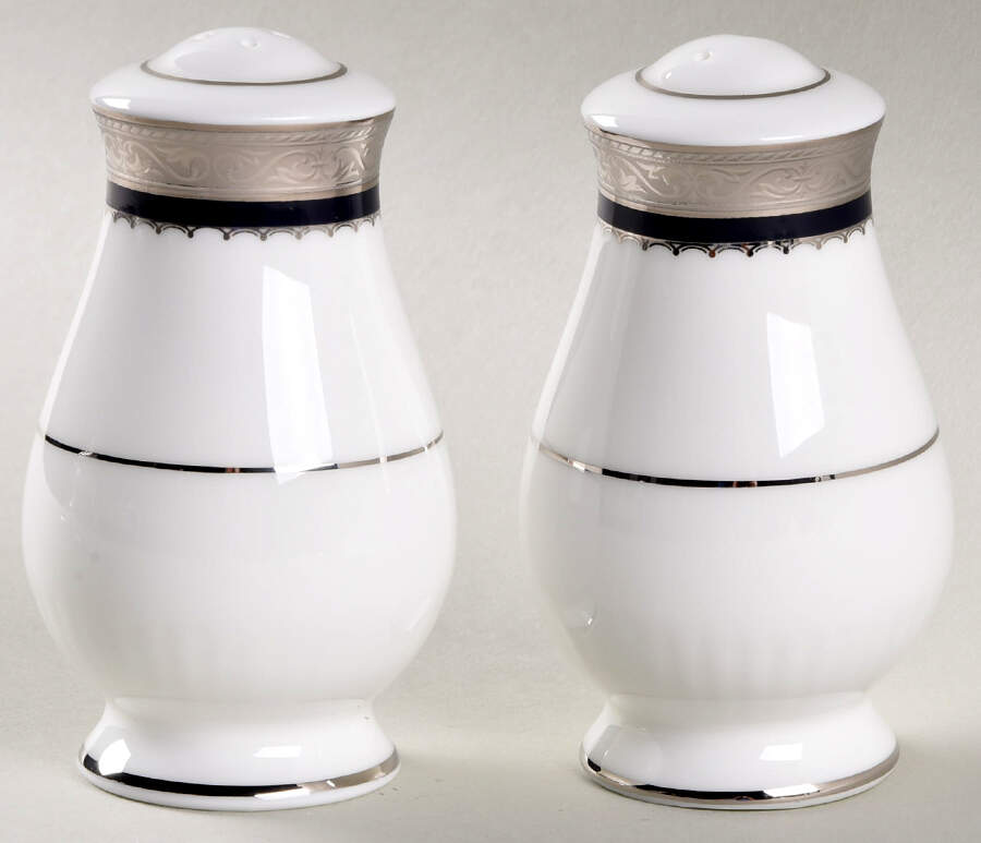 Odessa Cobalt Platinum Salt & Pepper Set by Noritake-1