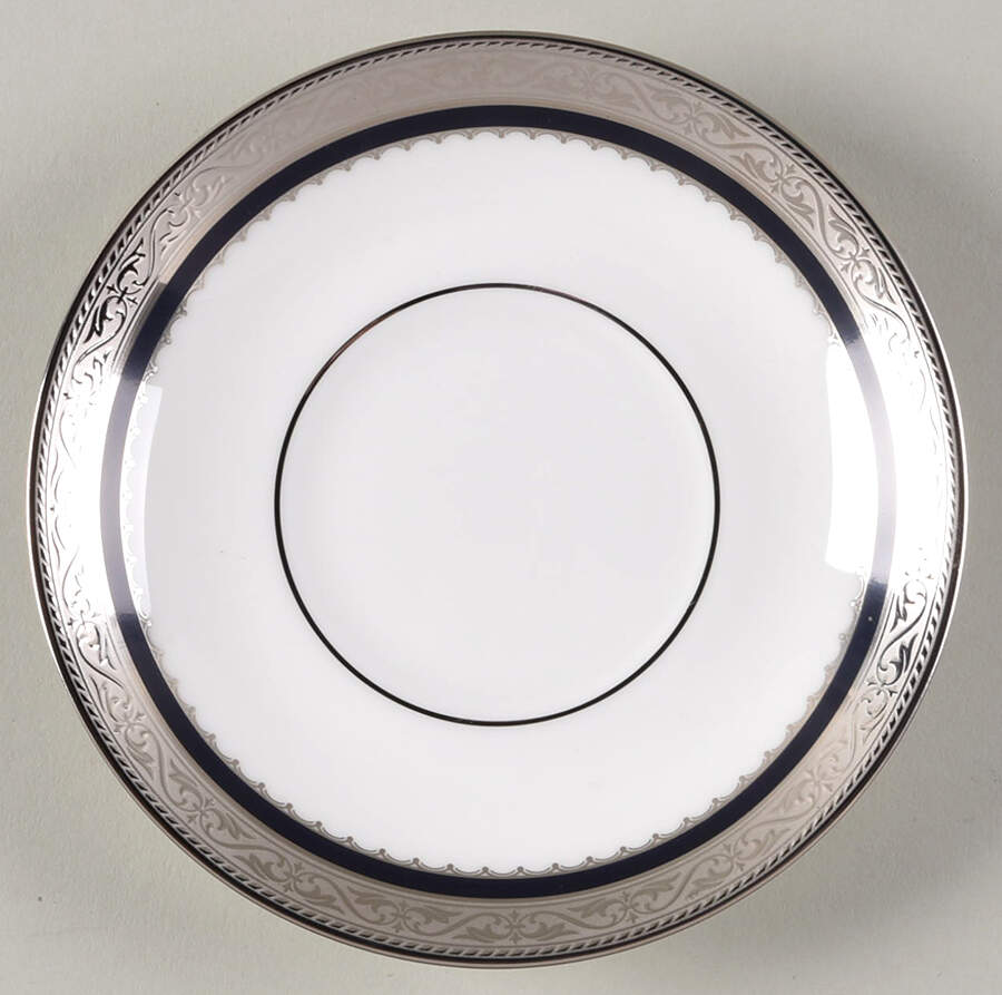 Odessa Cobalt Platinum Saucer for Demitasse Cup by Noritake-1