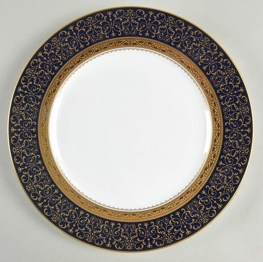 Odessa Cobalt Gold Accent Luncheon Plate by Noritake-1