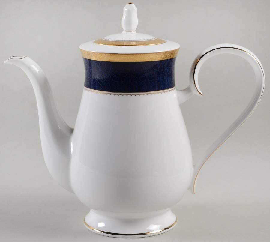 Odessa Cobalt Gold Coffee Pot & Lid by Noritake-1