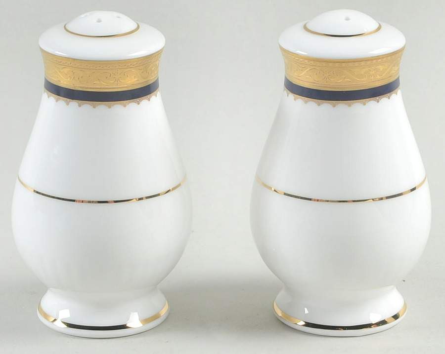 Odessa Cobalt Gold Salt & Pepper Set by Noritake-1