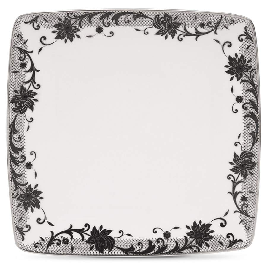 Chantilly Noire Square Dinner Plate by Noritake-1
