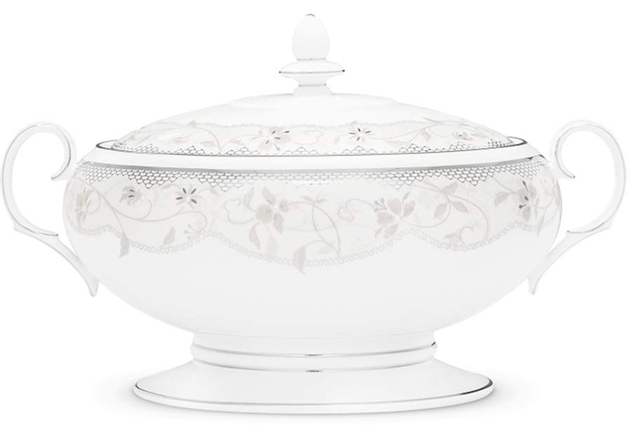 Calais Blanche Round Covered Vegetable by Noritake-1