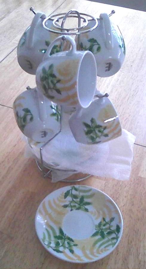 Faglia Flat Cup & Saucer Set by N & M Home Objects-1