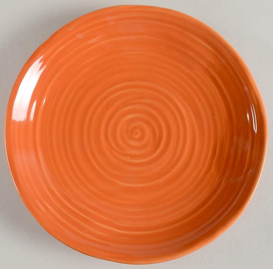 NCE2 Orange Salad Plate by Nocal Ceramics, LDA-1