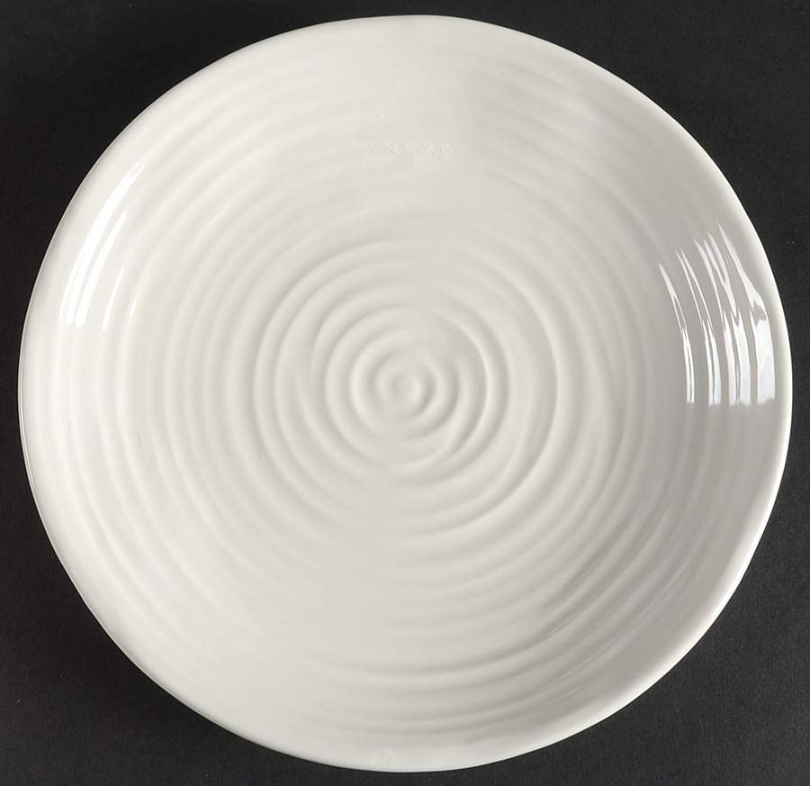 NCE2 White Salad Plate by Nocal Ceramics, LDA-1