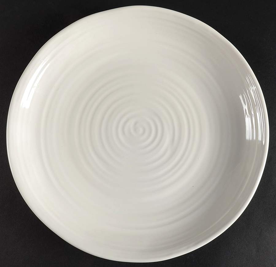 NCE2 White Dinner Plate by Nocal Ceramics, LDA-1
