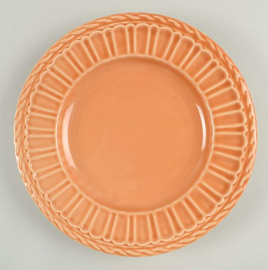 NCE4-Mustard Salad Plate by Nocal Ceramics, LDA-1