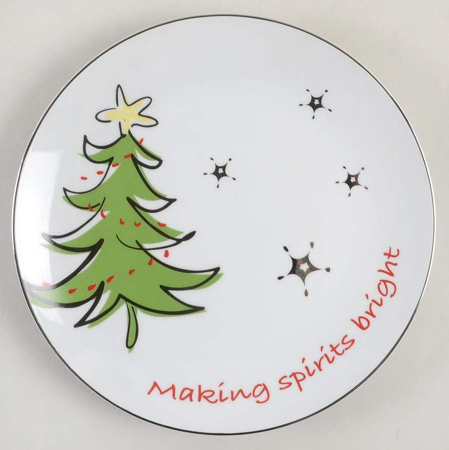 Modern Jingles Salad Plate by North Pole Trading Co.-1