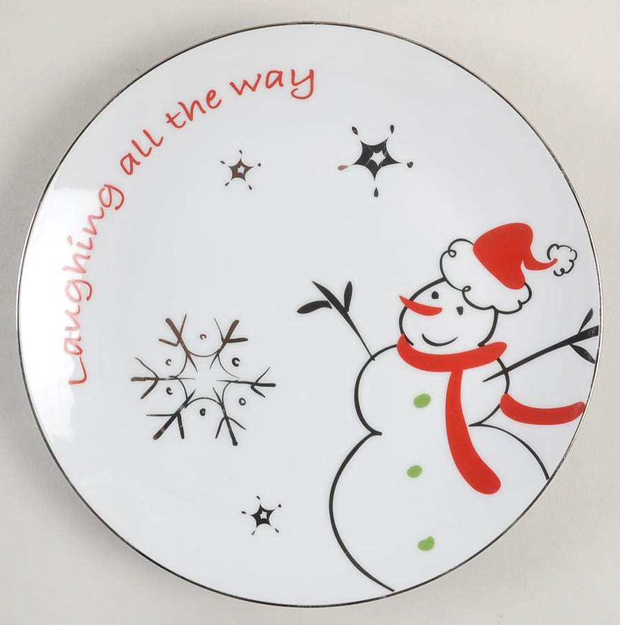 Modern Jingles Salad Plate by North Pole Trading Co.-1