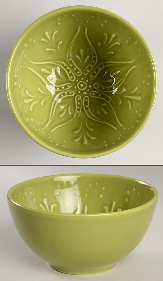 NCE1 Chartreuse Soup/Cereal Bowl by Nocal Ceramics, LDA-1