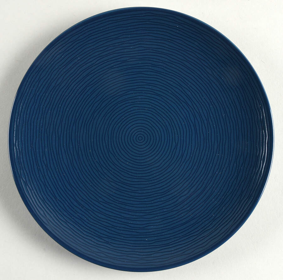 NoN Swirl (Navy on Navy) Salad/Dessert Plate by Noritake-1