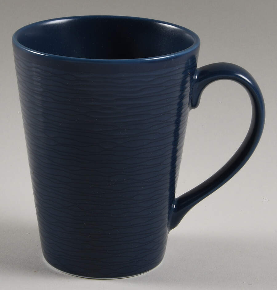 NoN Swirl (Navy on Navy) Mug by Noritake-1