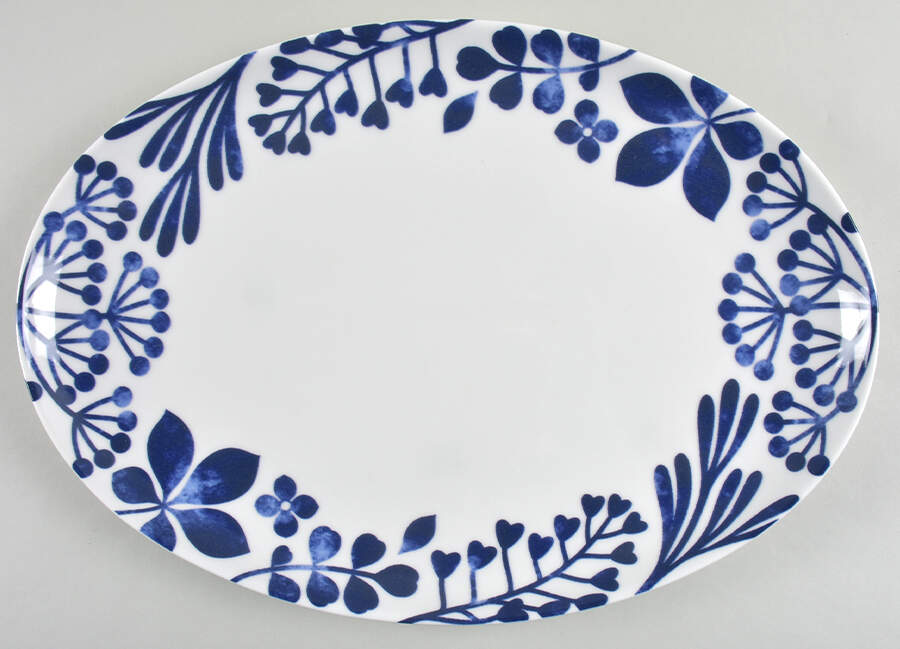 Sandefjord 16" Oval Serving Platter by Noritake-1