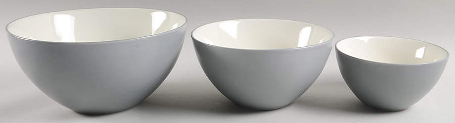 Colorwave Slate Mixing Bowl Set (MB10, MB7, MB6) by Noritake-1