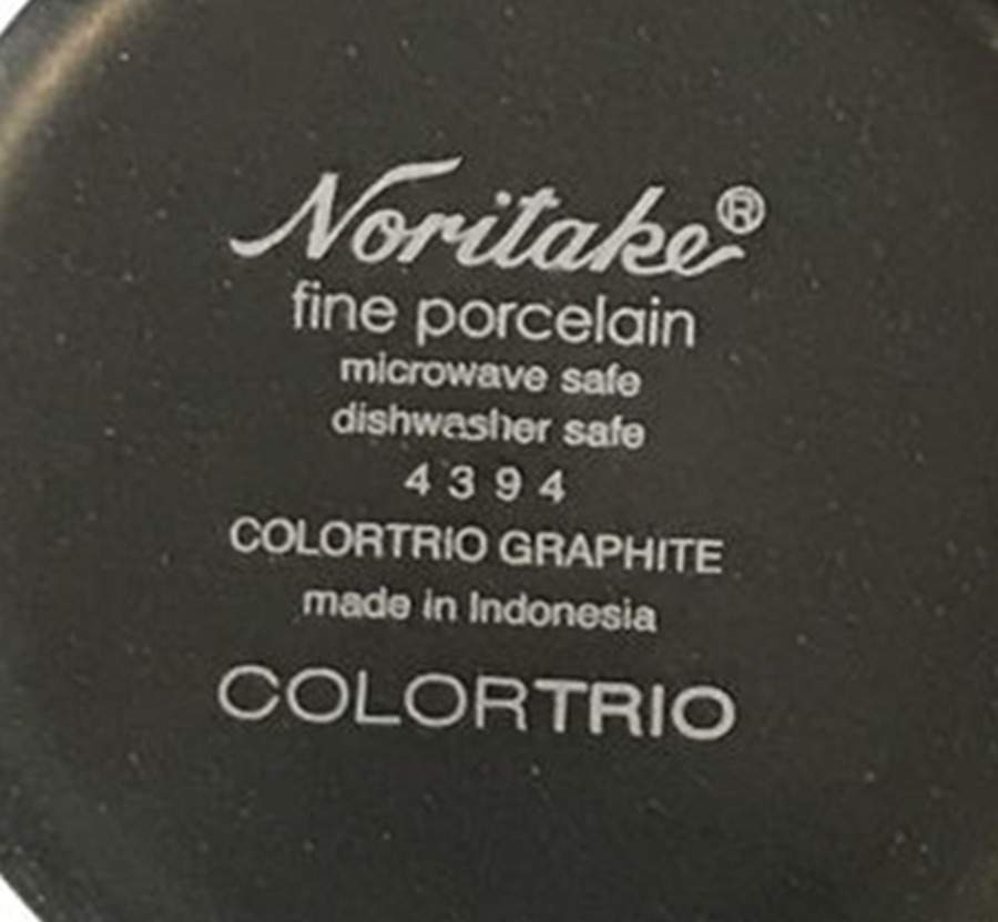 Colortrio Graphite Dinner Plate by Noritake-1