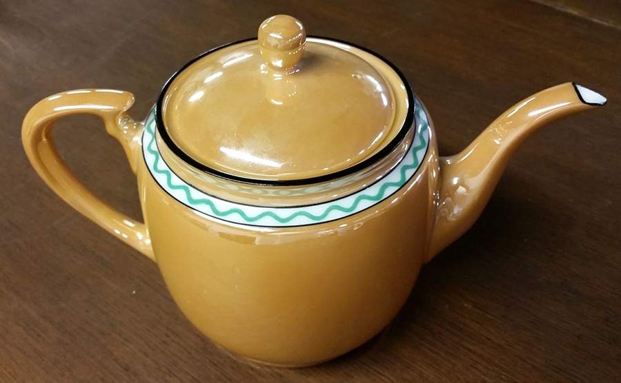 N1259 Orange Teapot & Lid by Noritake-1