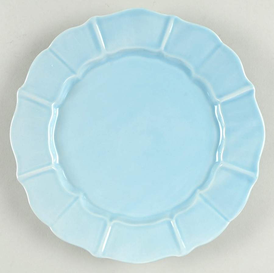 NCE6 Light Blue Salad Plate by Nocal Ceramics, LDA-1