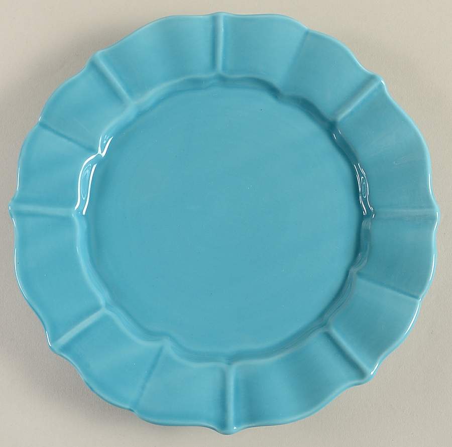 NCE6 Turquoise Salad Plate by Nocal Ceramics, LDA-1