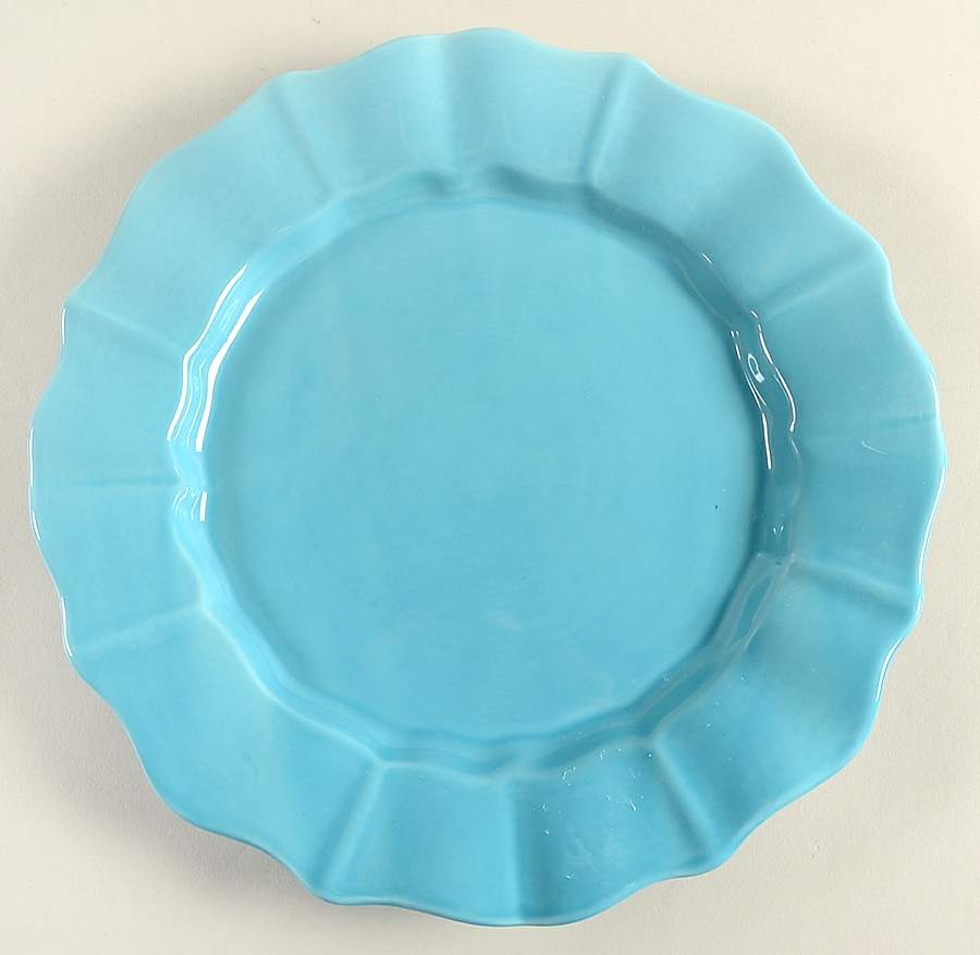 NCE6 Turquoise Dinner Plate by Nocal Ceramics, LDA-1