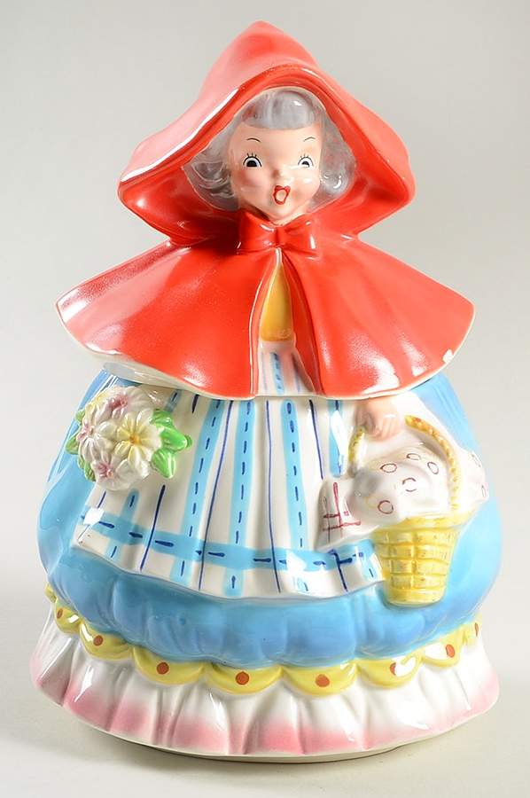 Little Red Riding Hood Cookie Jar & Lid by Napco-1