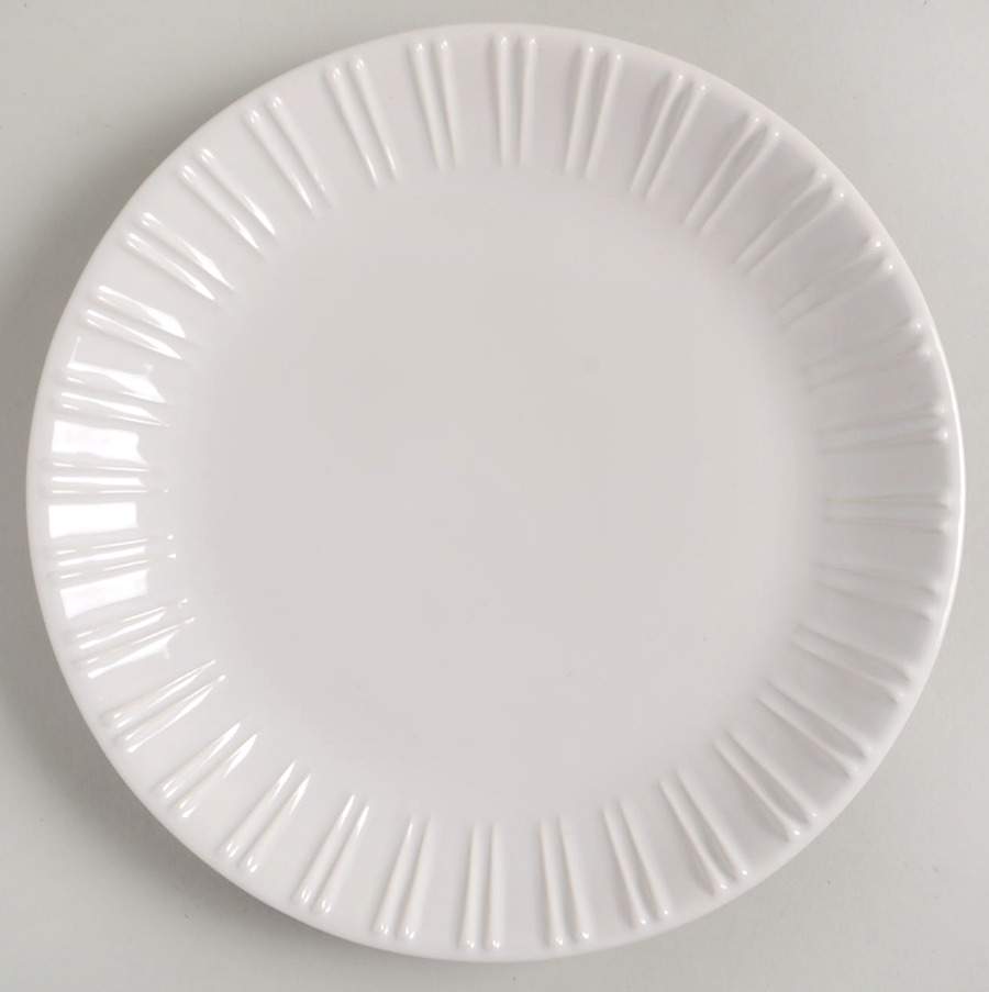 NCE8 White Salad Plate by Nocal Ceramics, LDA-1