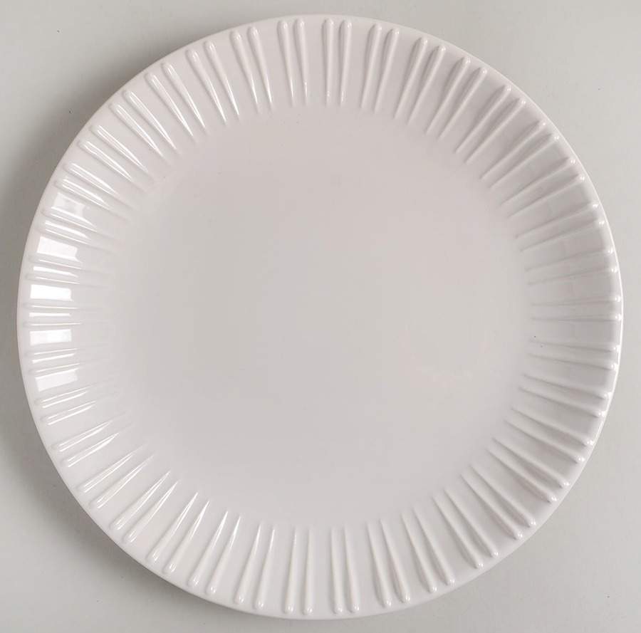 NCE8 White Dinner Plate by Nocal Ceramics, LDA-1