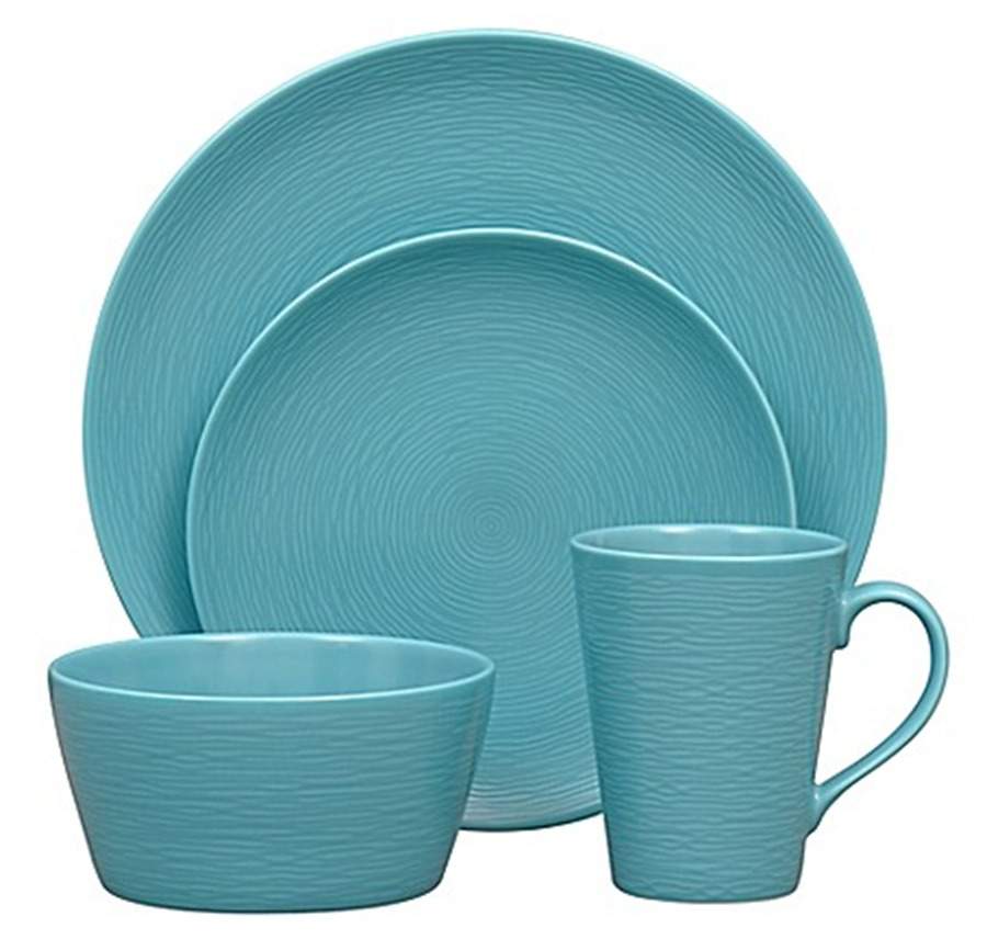 ToT Swirl (Turquoise on Turquoise) Dinner Plate by Noritake-1