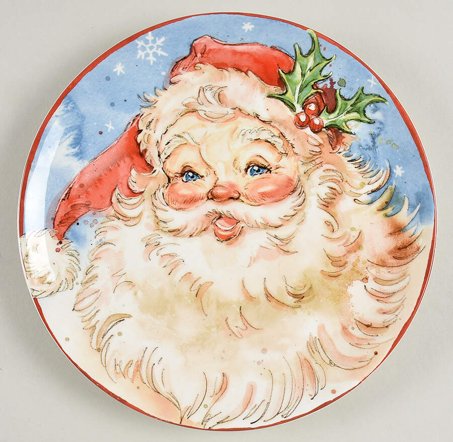 Holiday Santa Accent Salad Plate by Noble Excellence-1