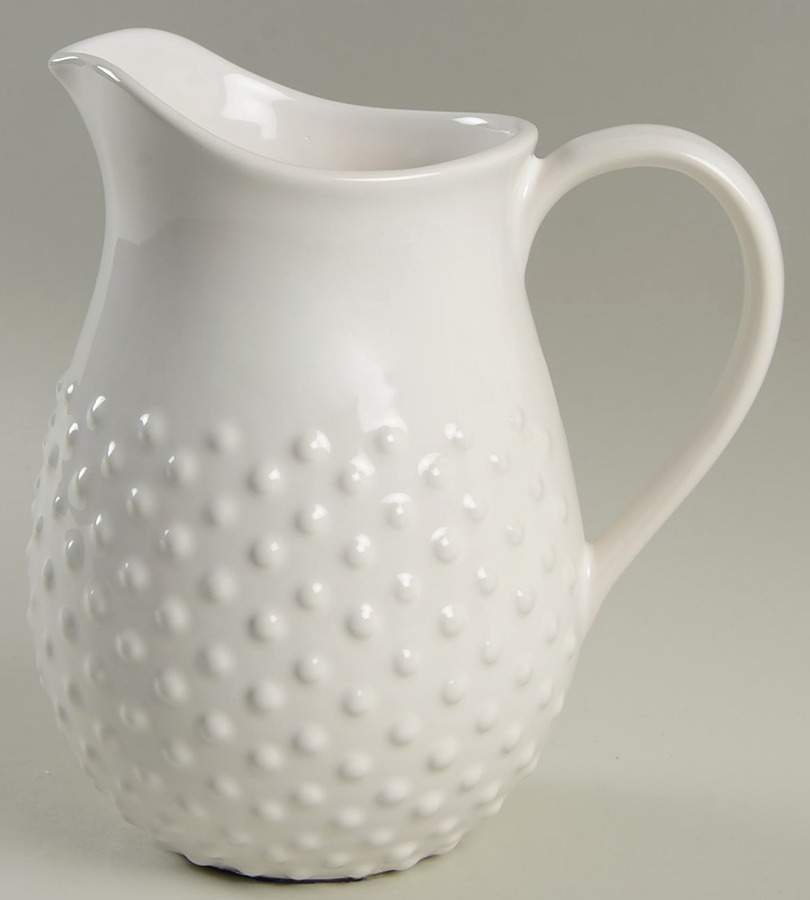 NCE9 White 48 Oz Pitcher by Nocal Ceramics, LDA-1