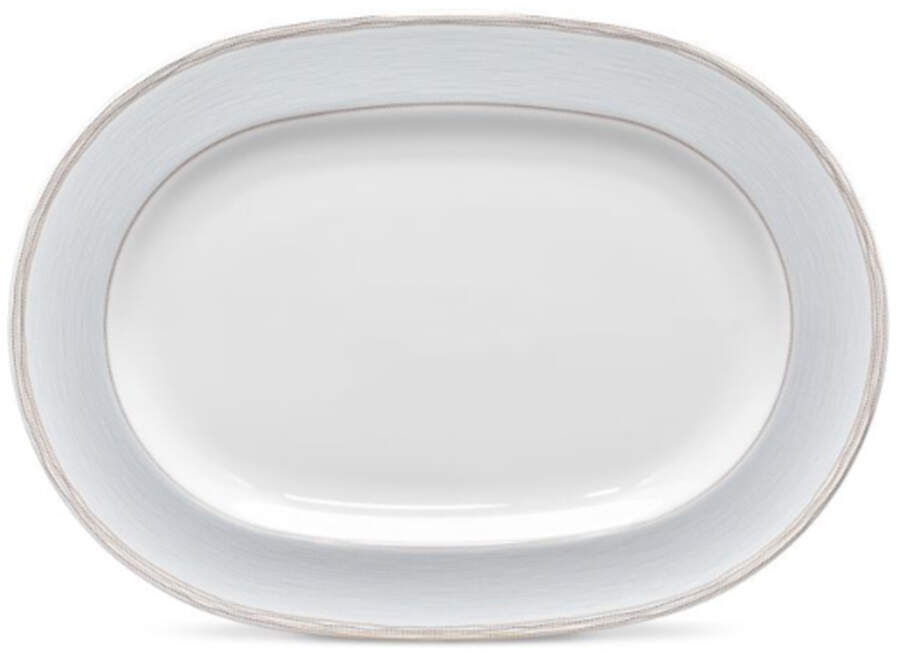 Linen Road 14" Oval Serving Platter by Noritake-1