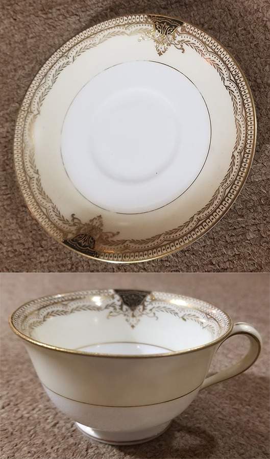 N5054 Footed Cup & Saucer Set by Noritake-1