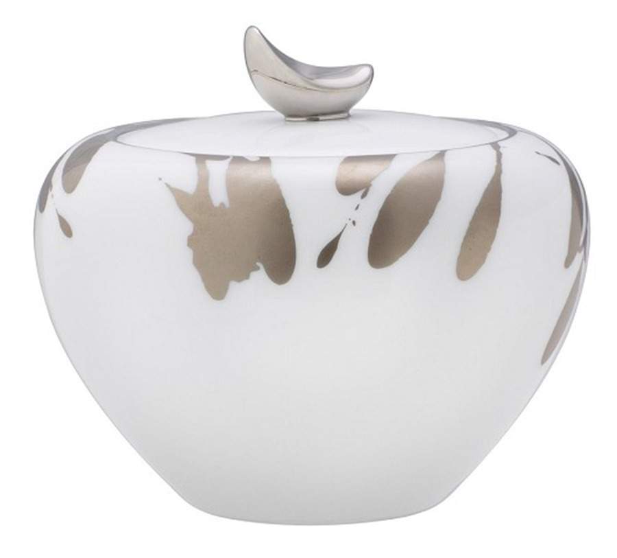 Raptures Platinum Sugar Bowl & Lid by Noritake-1