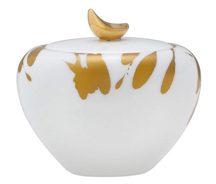 Raptures Gold Sugar Bowl & Lid by Noritake-1