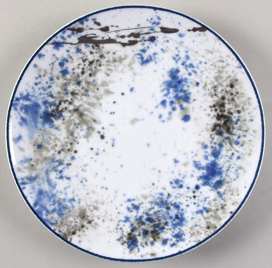 Blue Nebula Salad Plate by Noritake-1