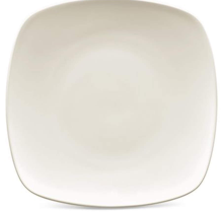 Colorwave Naked (All White) Square Salad Plate by Noritake-1