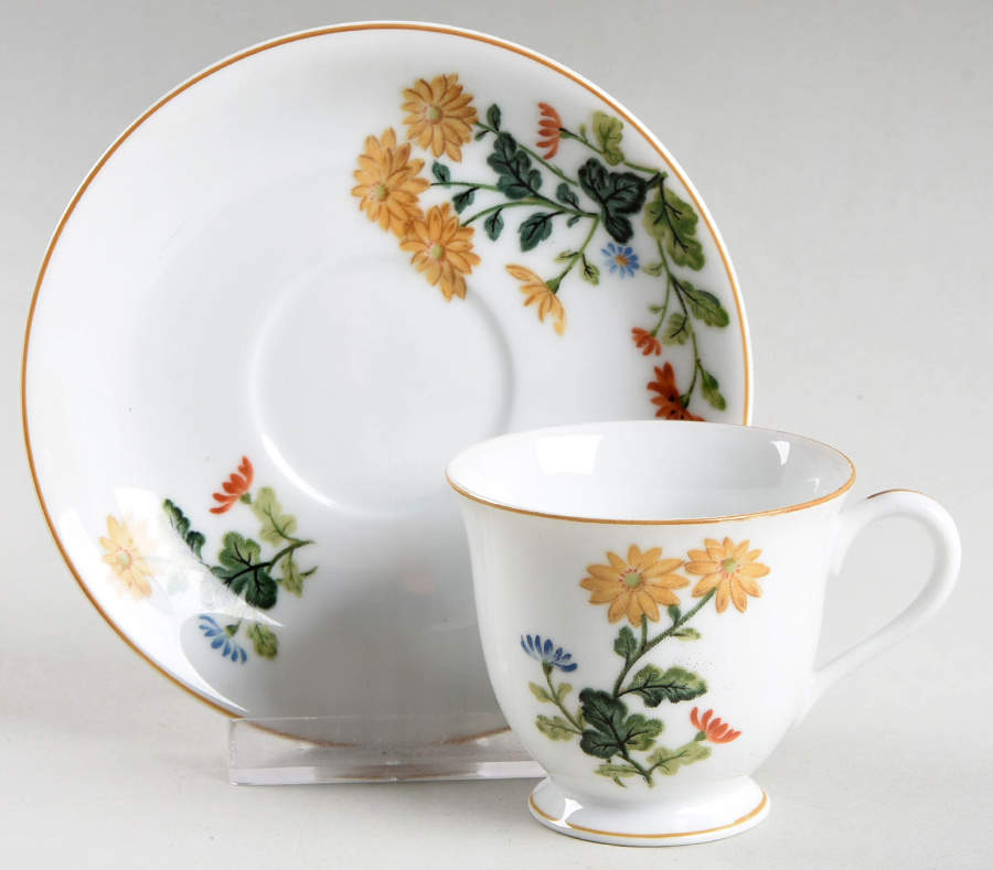 N4592 Footed Demitasse Cup & Saucer Set by Noritake-1