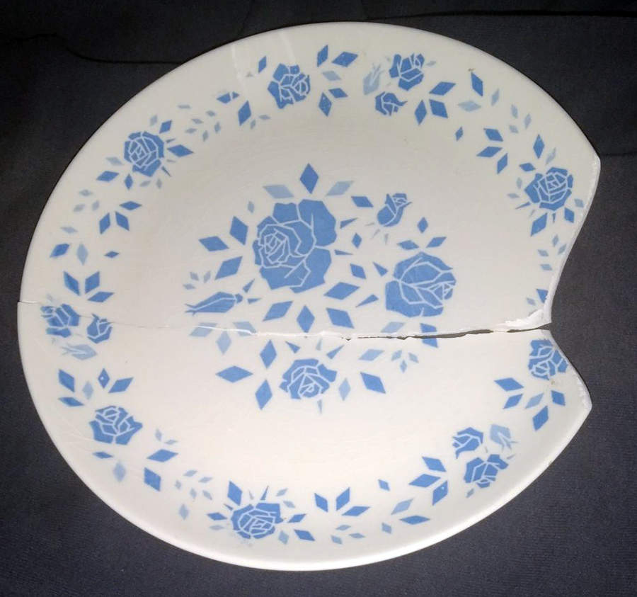 Blue Rose Dinner Plate by Nasco (Japan)-1