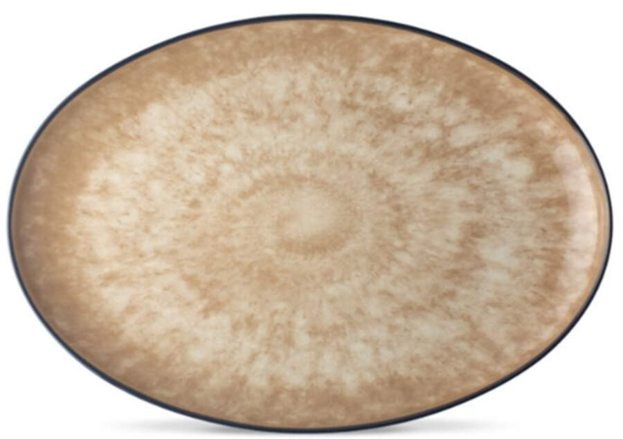 Colorkraft Essence Citrine 16" Oval Serving Platter by Noritake-1