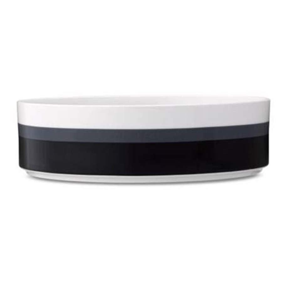 Colorstax Stripe Black 10" Round Serving Bowl by Noritake-1