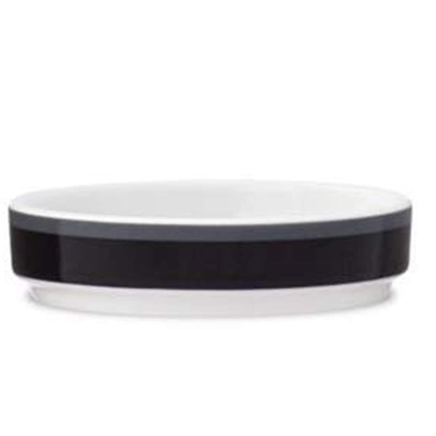 Colorstax Stripe Black 3" Mini Plate by Noritake-1